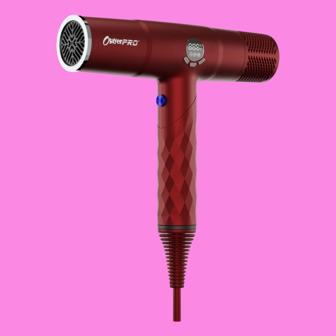 High speed hairdryer red